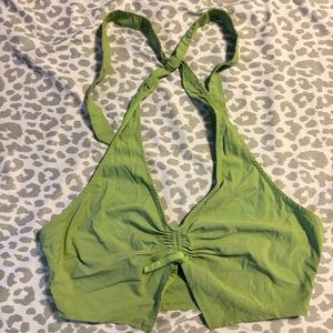 Cute green tie halter